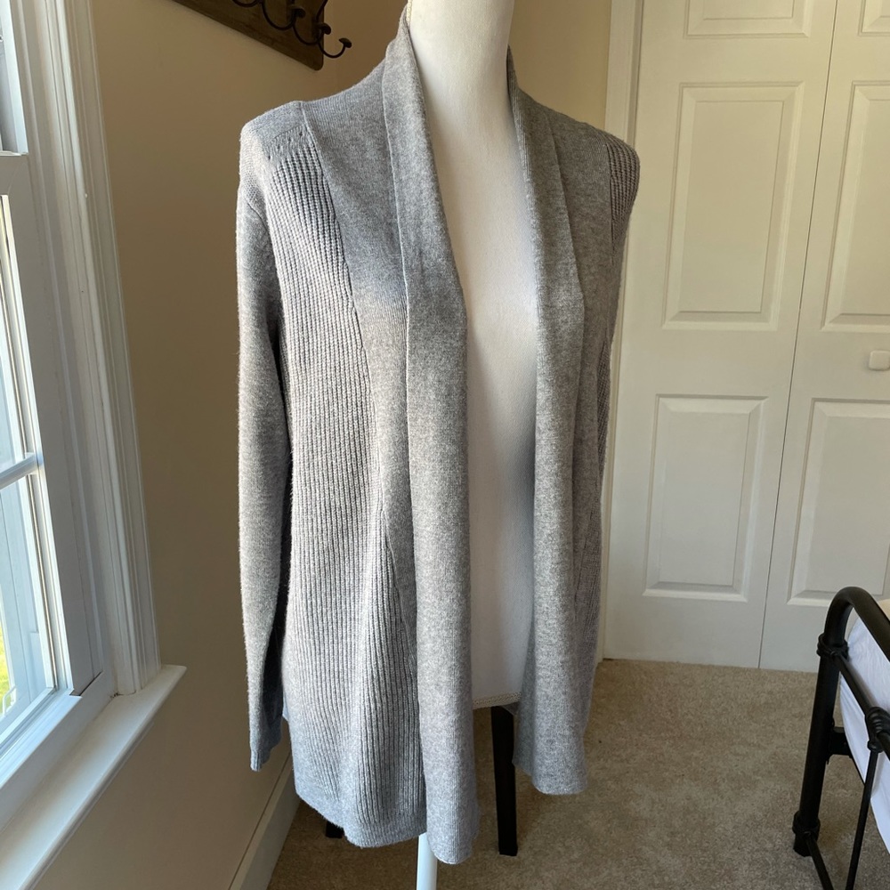 Super soft grey cardigan sweater